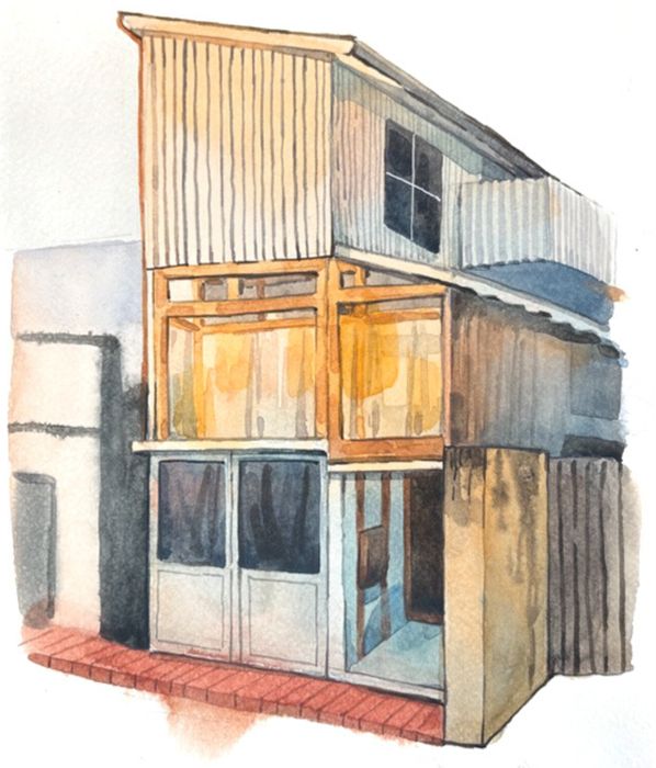 Corrugated house